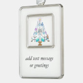 Oh Chemistry, Oh Chemist Tree Verzilverd Kader Ornament (Links)