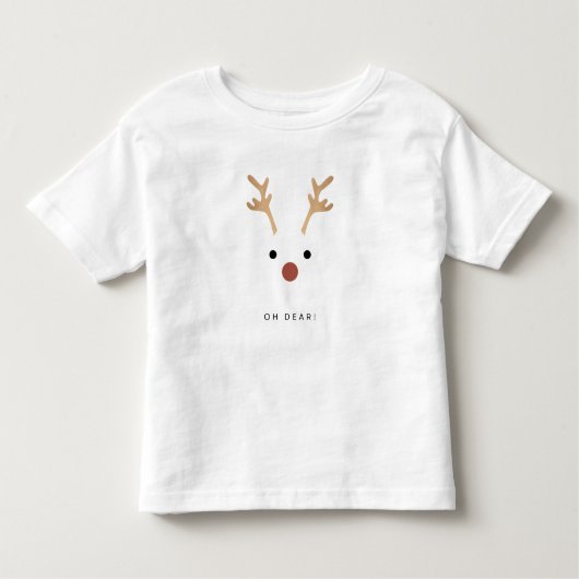 Oh Cher mignon cerf T-shirt à thème pour bébé (Devant)