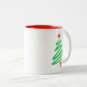 Oh Christmas Green Red Tree Mug (Devant droit)