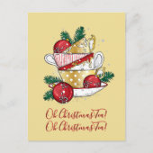 Oh Christmas Tea! Briefkaart (Voorkant)