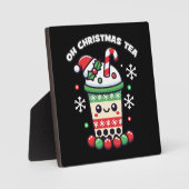 Oh Christmas Tea - Funny Boba Holiday Bubble Tea Fotoplaat (Voorkant)