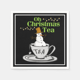 Oh Christmas Tea - Theeliefhebber Kerstvakantie Servet