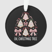 Oh Christmas Tree Cake Debbie Becky Jen Cake Lover Ornament (voorkant)