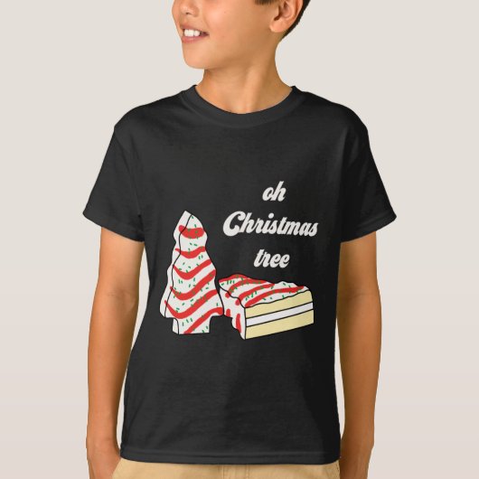 Oh Christmas Tree Cakes Debbie Funny Christmas Sna T-shirt (Voorkant)