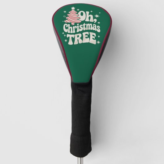 Oh Christmas Tree Light Merry Christmas Xmas  Golfheadcover (Voorkant)