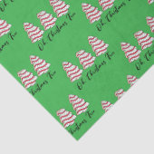 Oh Christmas Tree Little Debbie Cakes Gift Wrap Tissuepapier (Detail)