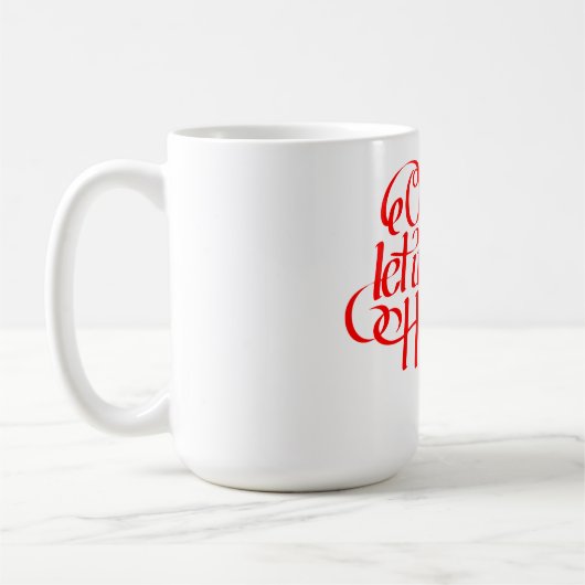 Oh come let us adore Him Koffiemok (Links)