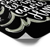 Oh Come Let Us Adore Him Nativity Christmas Tree C Poster (Hoek)