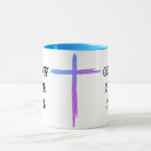 Oh comment j'aime Jésus tasse à café w cross (Centre)