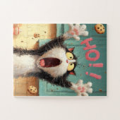 OH ! ! Cookie Cat - Drôle Cartoon Puzzle (Horizontal)