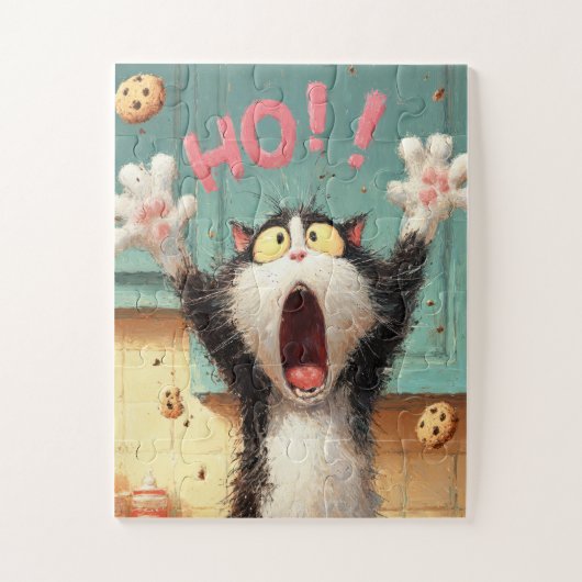 OH ! ! Cookie Cat - Drôle Cartoon Puzzle (Vertical)