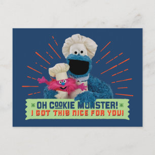 Oh Cookie Monster! Ik heb dit leuk voor je. Briefkaart