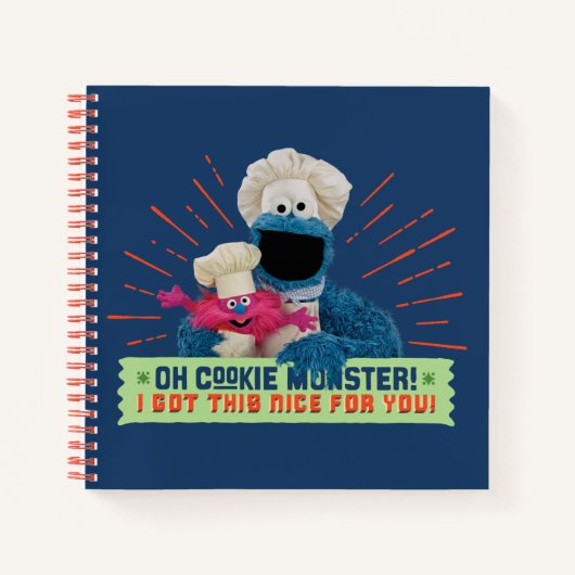 Oh Cookie Monster! Ik heb dit leuk voor je. Notitieboek (Voorkant)
