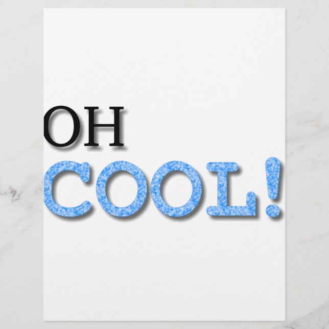 Oh Cool Text (Voorkant)