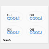 Oh Cool Text Ovale Sticker (Vel)