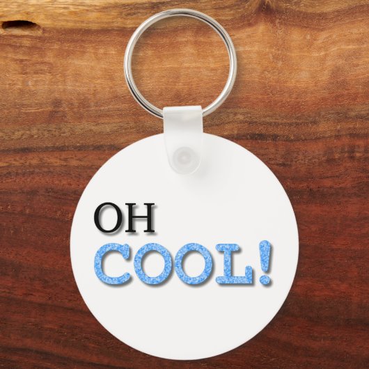 Oh Cool Text Sleutelhanger (Voorkant)