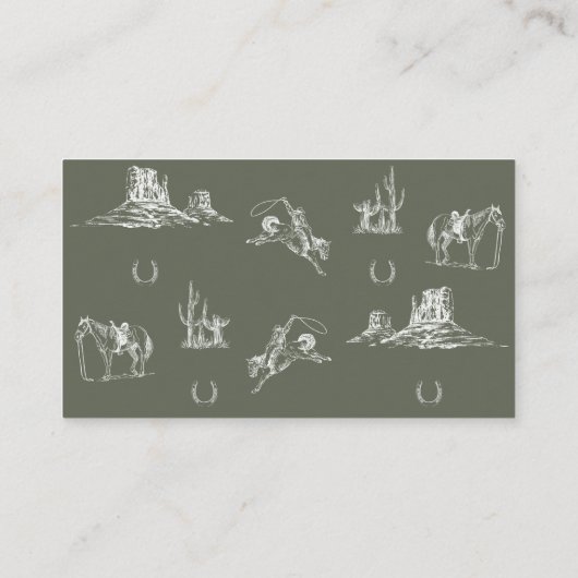 Oh Cowboy Collectie - Boeken voor Baby Kaart (Achterkant)