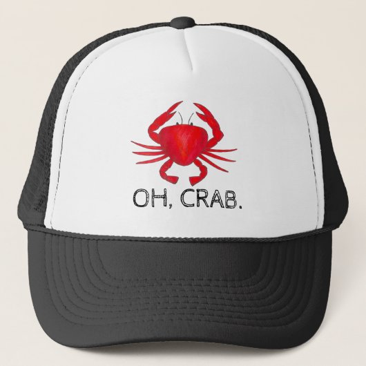 Oh, Crabe (merde) Rouge Baltimore Casquette de cra (Devant)