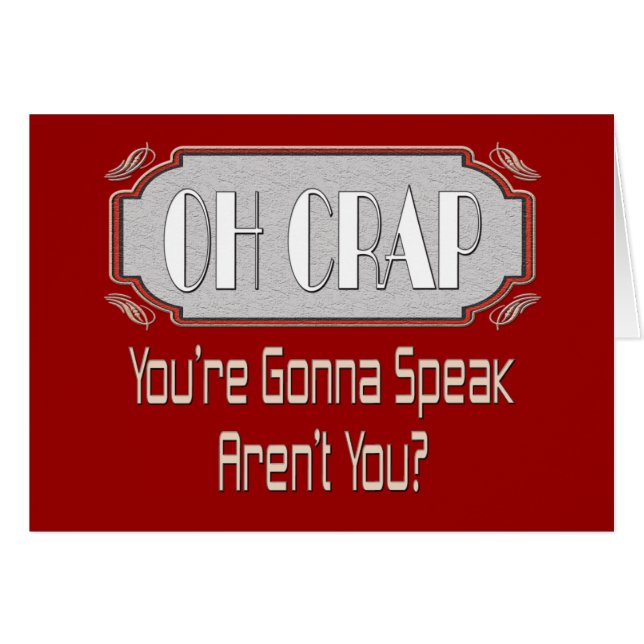 Oh Crap (Voorkant Horizontaal)