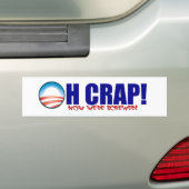 Oh Crap! Bumpersticker (Op auto)