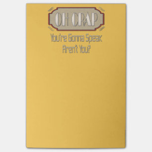 Oh Crap! Grappig cadeauidee. Post-it® Notes