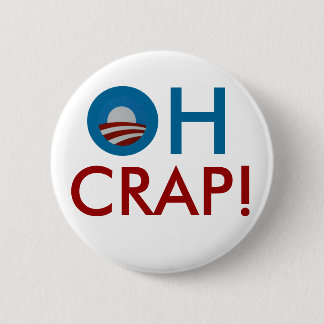 Oh Crap! Knoop Ronde Button 5,7 Cm