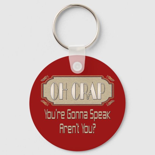 Oh Crap Sleutelhanger (Voorkant)