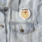 Oh Crepe Funny Food Pun Ronde Button 5,7 Cm (In situ)