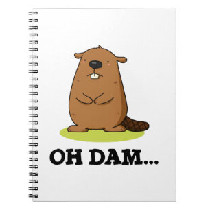 Oh Dam Grappige Bever Punt Notitieboek