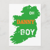 Oh Danny Boy St Paddys Day cool Eire Carte (Devant)