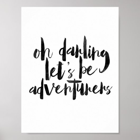 Oh Darling Laten we avonturiers zijn Poster (Voorkant)