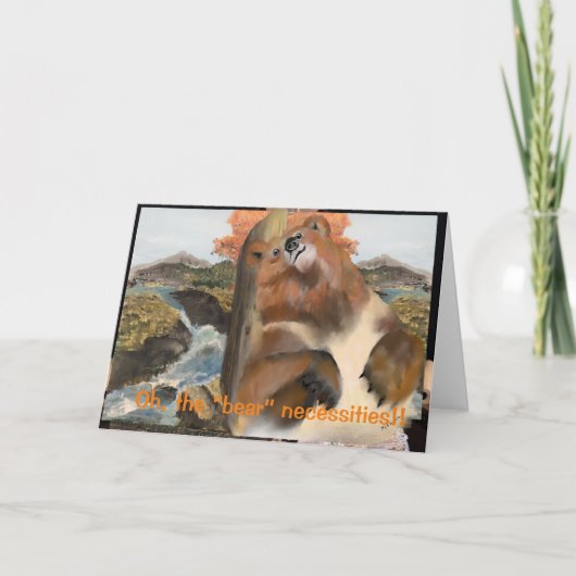 Oh, de "Beer" Necessies Kaart (Voorkant)