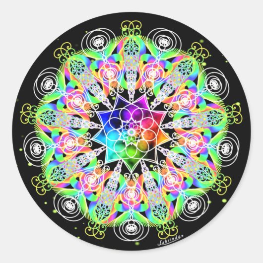 Oh, de mogelijkheden! ronde sticker (Voorkant)