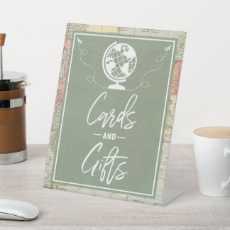 "Oh de plaatsen..." Baby shower Kaarten & Geschenk Reclamebord Met Voetstuk