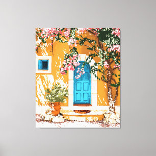 Oh de plaatsen waar je gaat   Spaanse Bougainville Canvas Afdruk