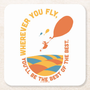 Oh, de plaatsen waar je heen gaat! "Het beste van  Vierkante Kartonnen Onderzetter