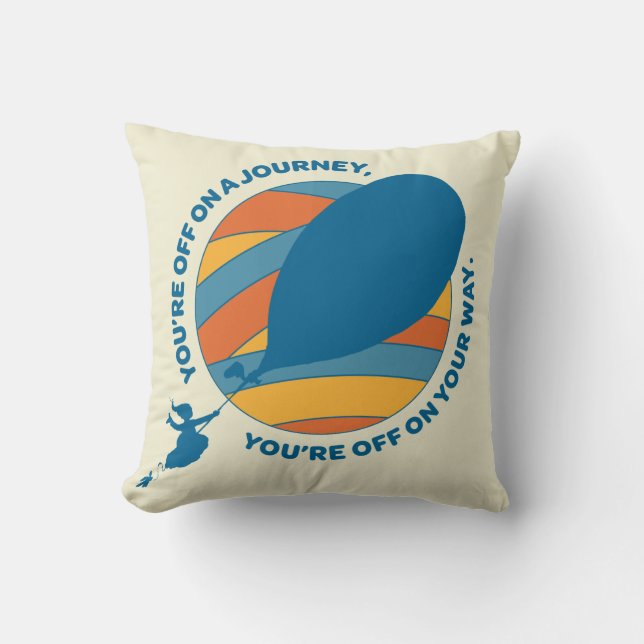 Oh, de plaatsen waar je heen gaat! "Je bent op weg Kussen (Voorkant)