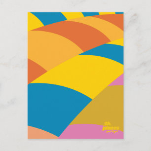 Oh, de plaatsen waar je heen gaat! Kleurrijke ball Briefkaart