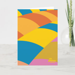 Oh, de plaatsen waar je heen gaat! Kleurrijke ball Kaart