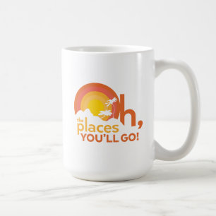 Oh, de plaatsen waar je heen gaat! Landschap typog Koffiemok