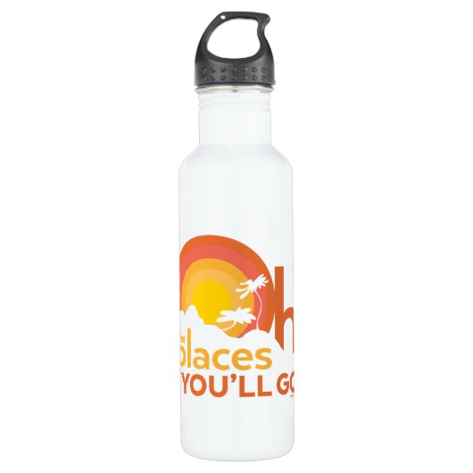 Oh, de plaatsen waar je heen gaat! Landschapstype Waterfles (Voorkant)