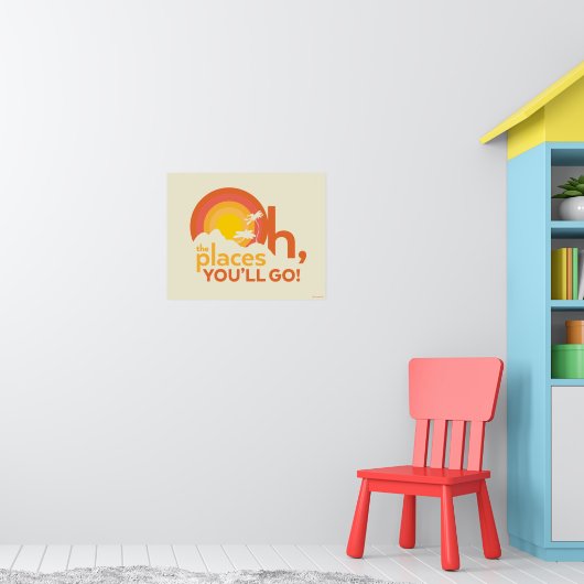 Oh, de plaatsen waar je heen gaat! Liggend landsch Poster (Kinderkamer 1)