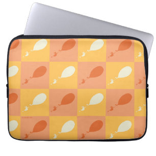 Oh, de plaatsen waar je heen gaat   Oranje blokpat Laptop Sleeve