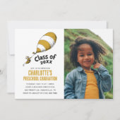 Oh, de plaatsen waar je heen gaat! Retro Afstudere Kaart (Voorkant)