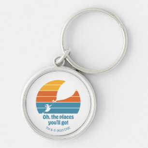 Oh, de plaatsen waar je heen gaat! Retro zonsonder Sleutelhanger