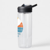 Oh, de plaatsen waar je heen gaat! Retro zonsonder Waterfles (Links)