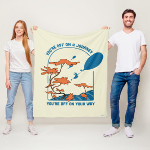 Oh, de plaatsen waar je heen gaat! "Uit op reis" Fleece Deken