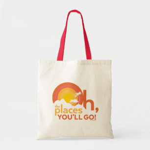 Oh, de plaatsen waar je zult komen! Landschap typo Tote Bag
