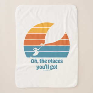 Oh, de plaatsen waar je zult komen! Retro zonsonde Sherpa Deken