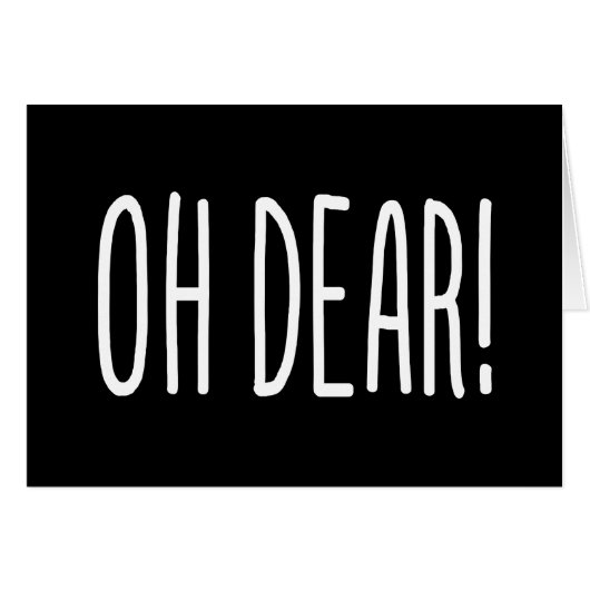 OH DEAR! KAART (Voorkant Horizontaal)